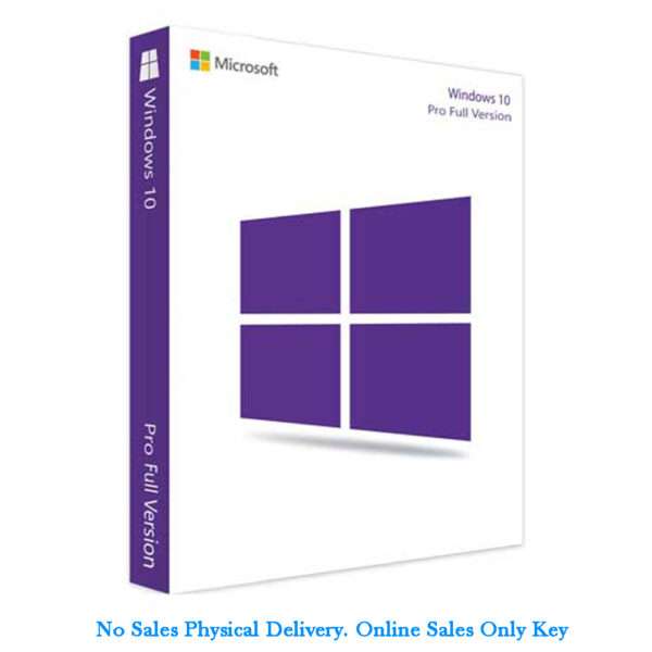 Windows 10 Pro Retail Key Online Activation for 1 PC